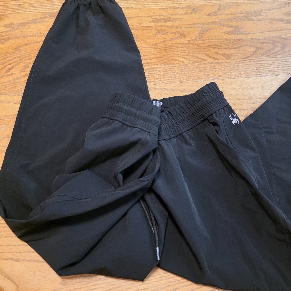 Spyder Women Active Lightweight Pull-On Pocket Stretch Joggers Pants Black XL - Picture 5 of 16